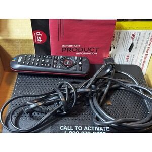 Wally Dish Network Satellite Receiver w/ Remote, Power Supply, HDMI, Auxiliary